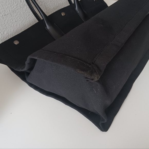 Fashion Design Like [Saint Laurent] Rive Gauche Tote Bag in Black Canvas - Picture 11 of 15